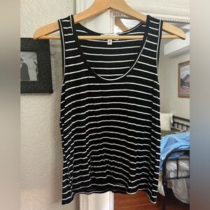 LBLC The Label dark blue striped tank top, size: xs. Worn once. Loose fit.